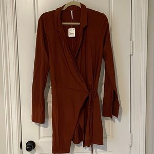Free people wrap dress NWT